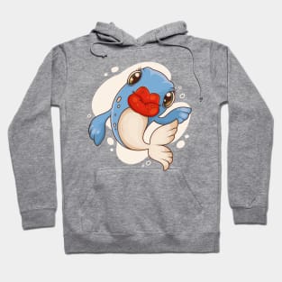 Big Lips Funny Fish Hoodie